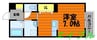 エルメゾン寿町 1Rの間取り
