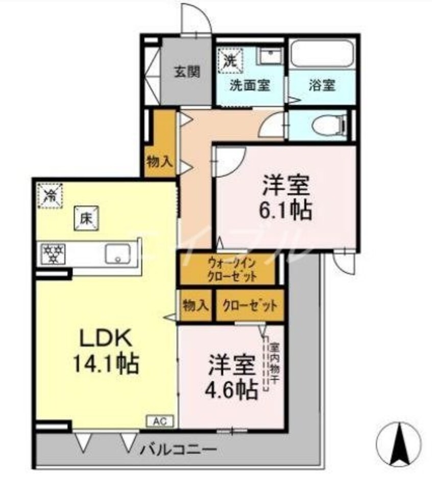 間取図 ヴェル　フィオーレ