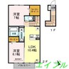 サウスアヴェニュー 2LDKの間取り