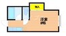 コーポレイバン 1Kの間取り