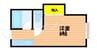 コーポレイバン 1Kの間取り