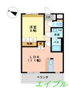 サンテ・フルール 1LDKの間取り