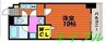 Friend　Court　岡山医大東 1Kの間取り