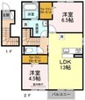 アネッロ郡 2LDKの間取り