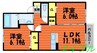 ディライト　ステージＡ 2LDKの間取り