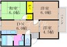 パナコーポＢ 3DKの間取り