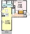 ベイ　ブランシェ浜町 1LDKの間取り