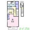 デスパシオＫ 1Kの間取り