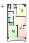 グランデュール今1号館 2LDKの間取り