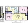 メゾン広木ヒルズ 2LDKの間取り
