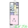 ポミエ 1Kの間取り