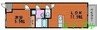 ライリヘル 1LDKの間取り