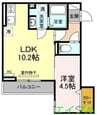 ベイ　ブランシェ老松 1LDKの間取り