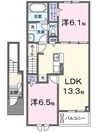 エルカホーム 2LDKの間取り