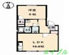 グレースタウン　A棟 1LDKの間取り