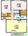 サンハイツK 2LDKの間取り