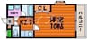 東古松S－1ビル 1Kの間取り