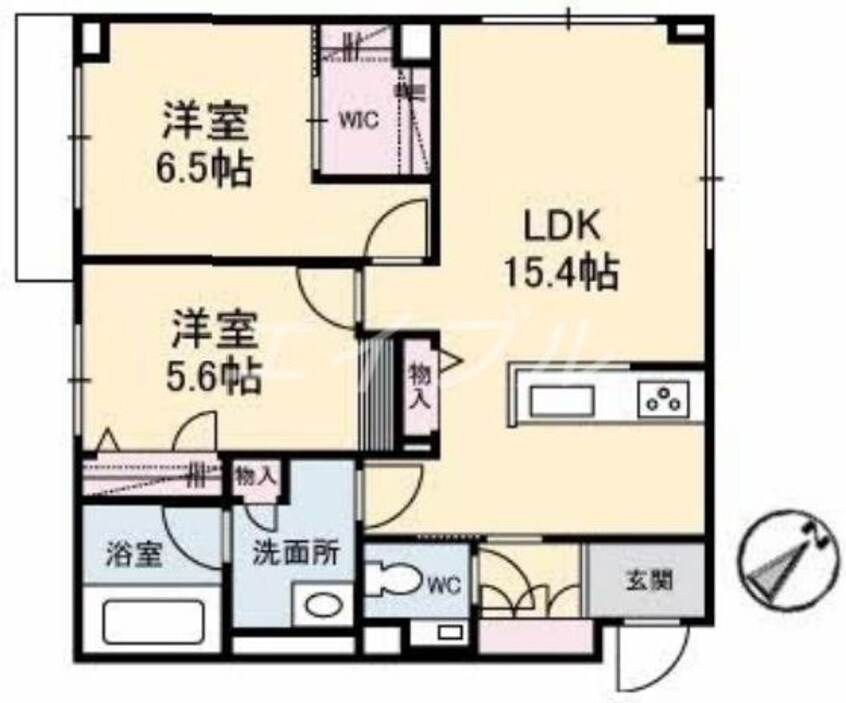 間取図 フィル（シャーメゾン・ホテルライク仕様）