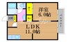 マロニエ 1LDKの間取り