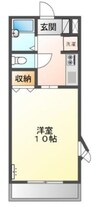 フルハウス 1Kの間取り