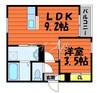 REGALEST　西阿知 1LDKの間取り