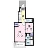プレジール冨士 1SKの間取り