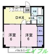 サニ－ハイツ別府 2DKの間取り