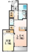 シルフィード 1LDKの間取り