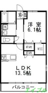カビラＡ 1LDKの間取り