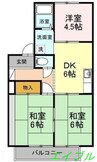 プチパール102 3DKの間取り