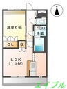 グランディール・フローラ 1LDKの間取り