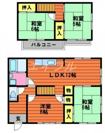 間取図 大福貸家