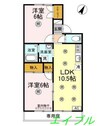 サザンパル 2LDKの間取り