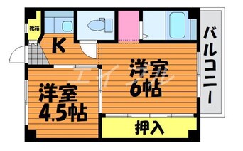 間取図 ビレッジハウス福富3号棟