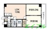 サニーヒルズ大福 2LDKの間取り