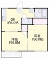 ローゼハイツ 2DKの間取り