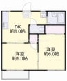 ローゼハイツ 2DKの間取り
