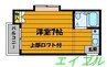ミヨシコーポ早島 1Kの間取り