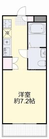 ソレイユアイワ 1Kの間取り
