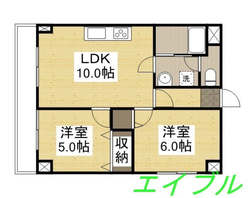 間取図 プレアール豊成