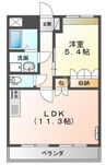 プロスペリティー 1LDKの間取り