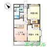 Palazzo del sole 2LDKの間取り