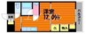 ルミエール松島 1Rの間取り