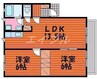 ボミュールメゾン 2LDKの間取り
