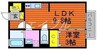 プランタン　ブルック　Ｂ棟 1LDKの間取り