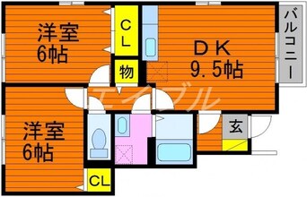 間取図 ヴェルドミール　B棟