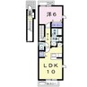 メゾンソレイユ　Ｖ 1LDKの間取り