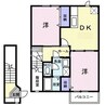 エクセレンス 2DKの間取り