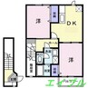 エクセレンス 2DKの間取り