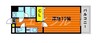 アーバンパレス医大南 1Kの間取り